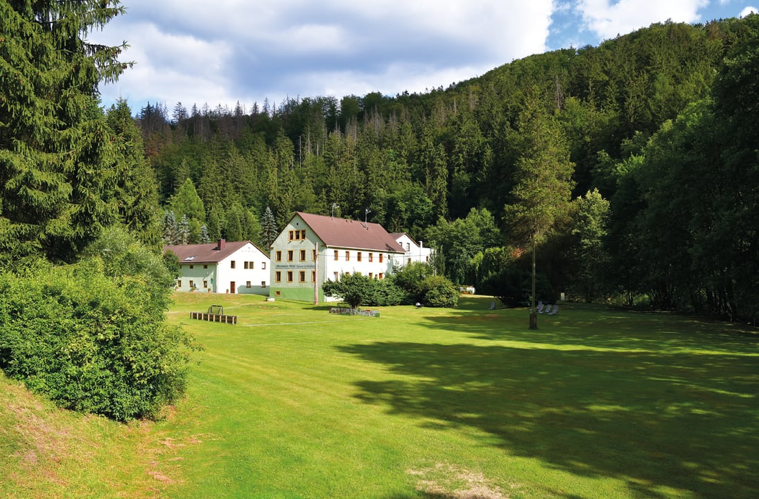 Außenansicht Pension Mittelndorfer Mühle