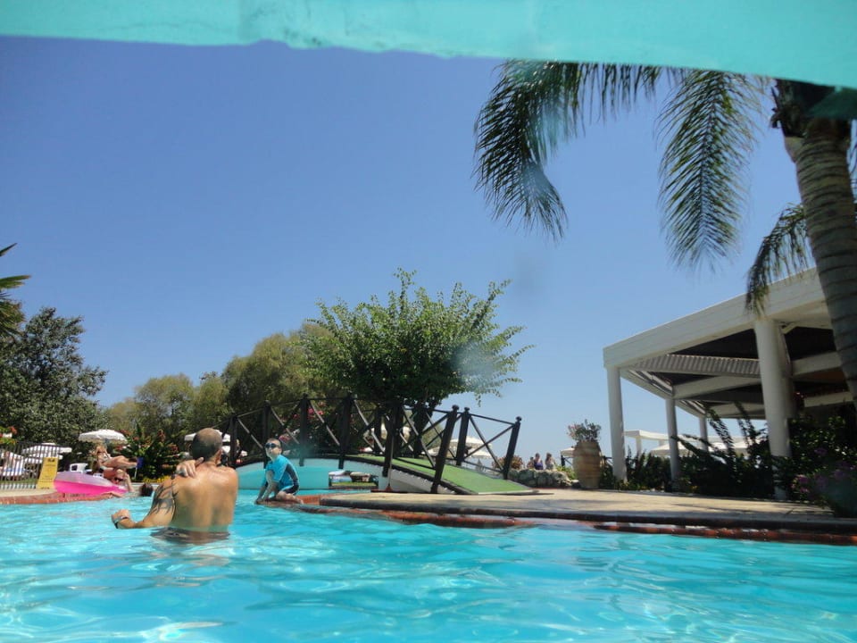 Blick aus dem Pool Hotel Calypso Beach