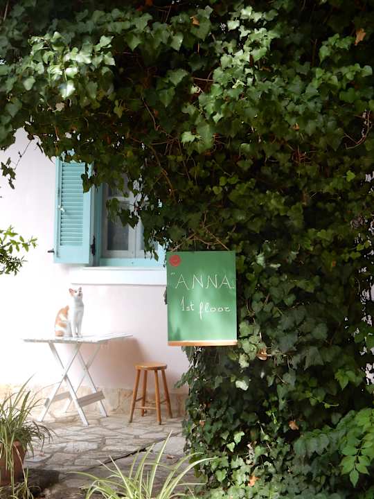 Hier befindet sich der Aufgang zur Vermieterin "Anna" Villa Anna Castello