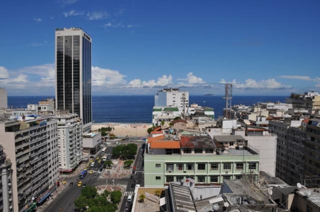 Ausblick von der Dachterrasse Windsor Plaza Copacabana