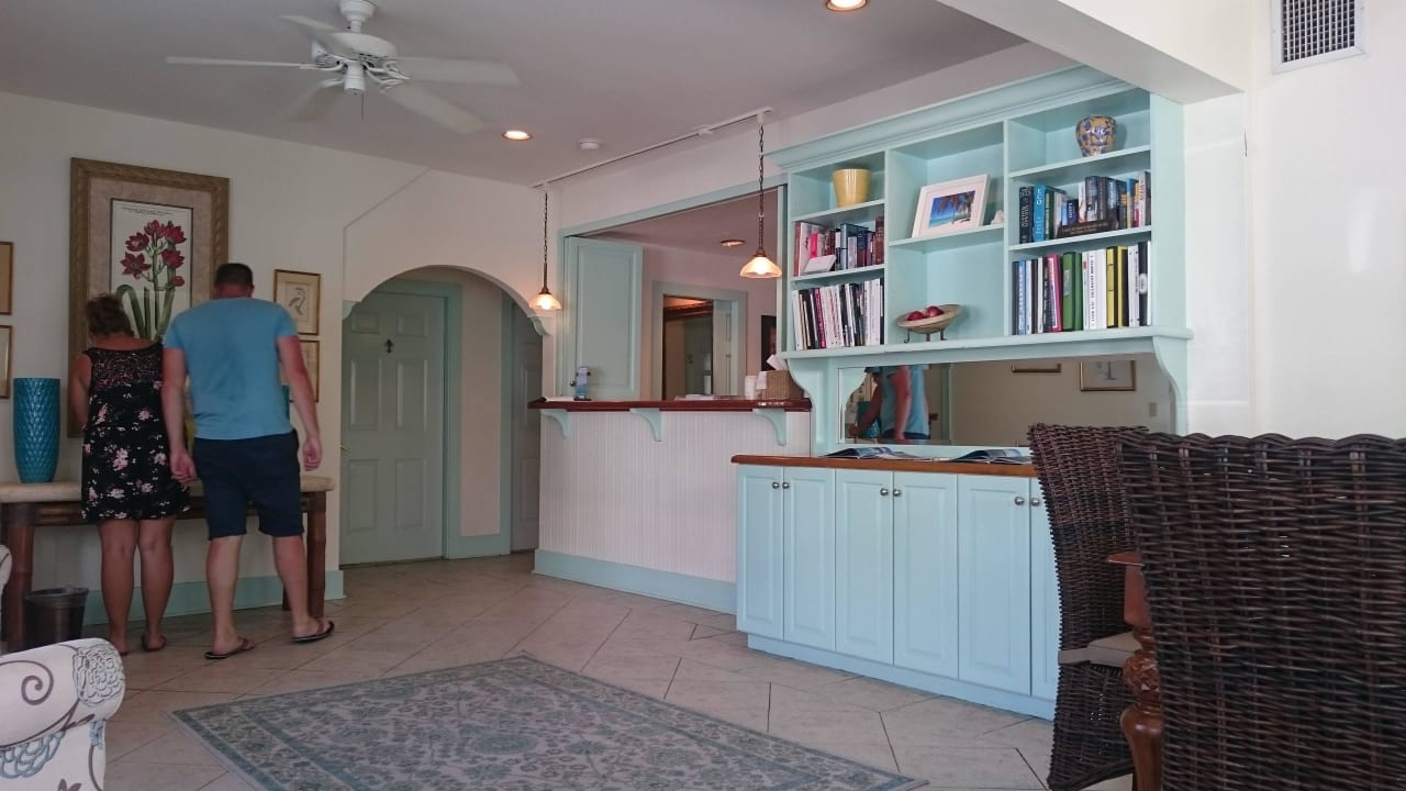 Rezeption und Frühstücksraum Hotel Heron House Court