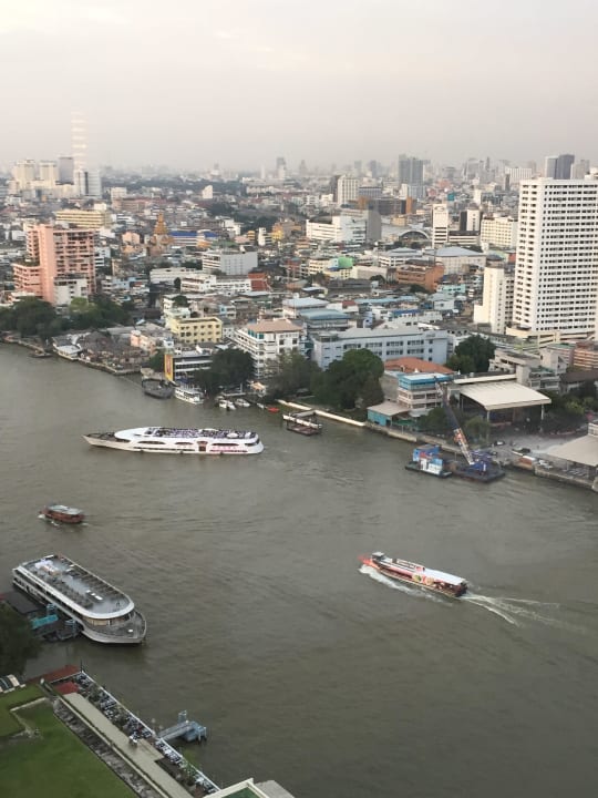 Blick vom Zimmer Millennium Hilton Bangkok