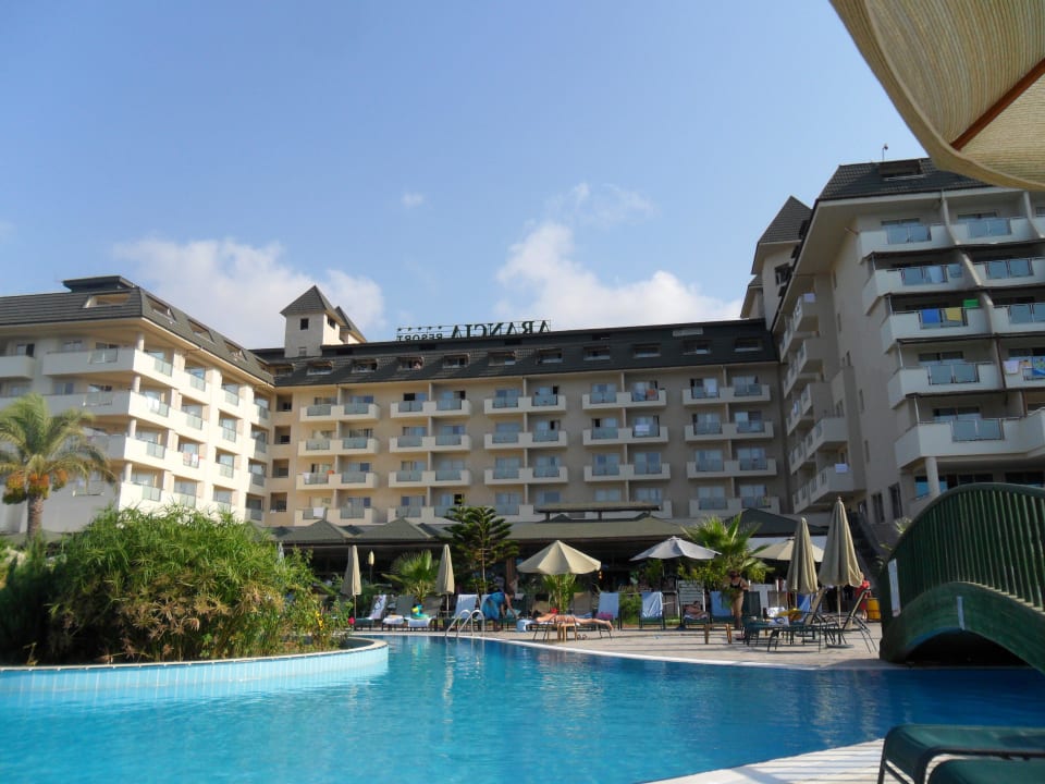 Ausblick vom Pool MC Arancia Resort