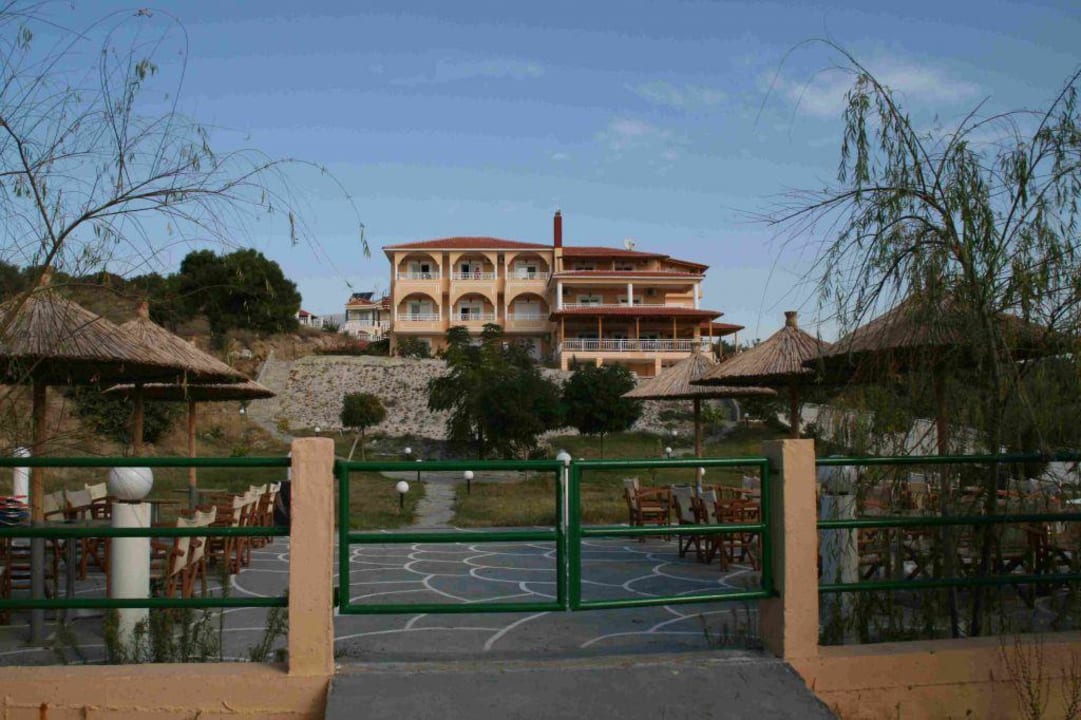 Grand Beach Hotel vom Strand aus Thassos Hotel Grand Brach