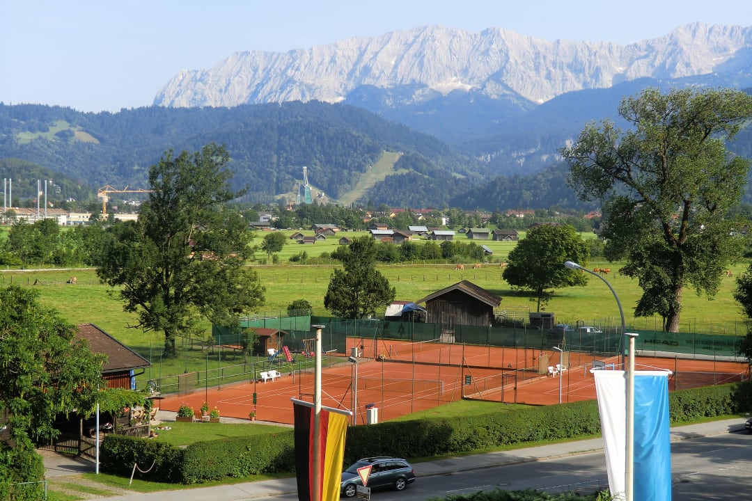 Ausblick von der Hotelterrasse Grand Hotel Sonnenbichl