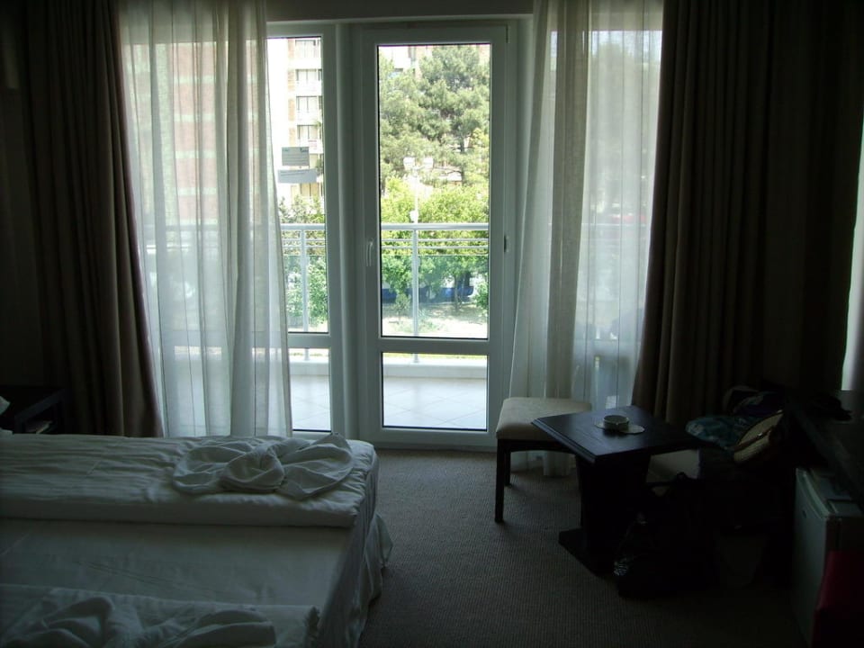 Blick zum Balkon Hotel Calypso