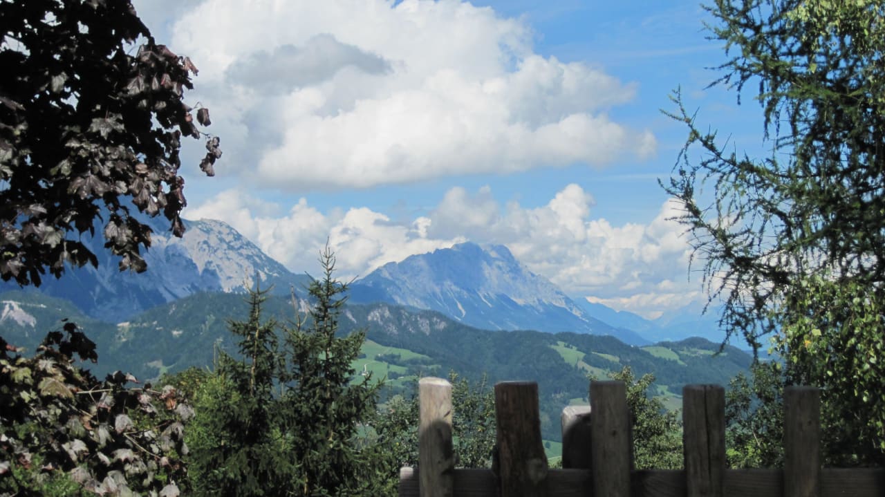 Atemberaubend! Aussicht von der Sonnenliege Natur & Wellnesshotel Höflehner