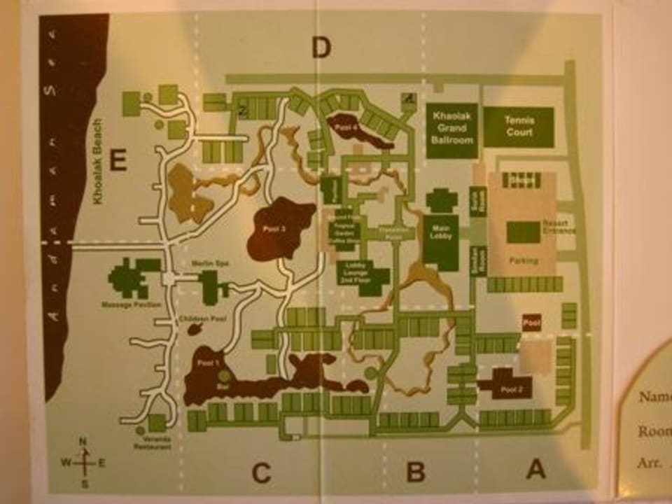 Übersichtskarte über die Hotelanlage Khao Lak Merlin Resort