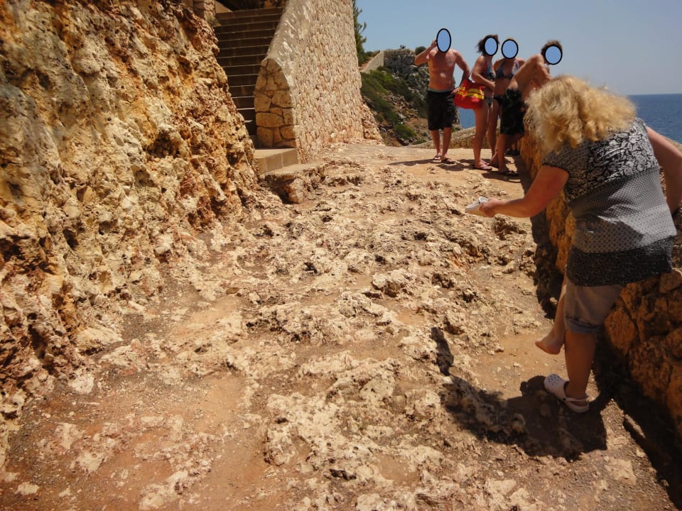 Weg zum Strand blau punta reina