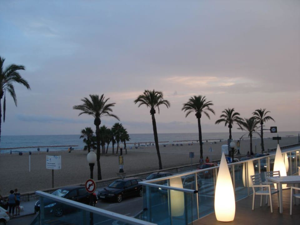 Aussicht vom Hotel zum Strand Estival Maramar