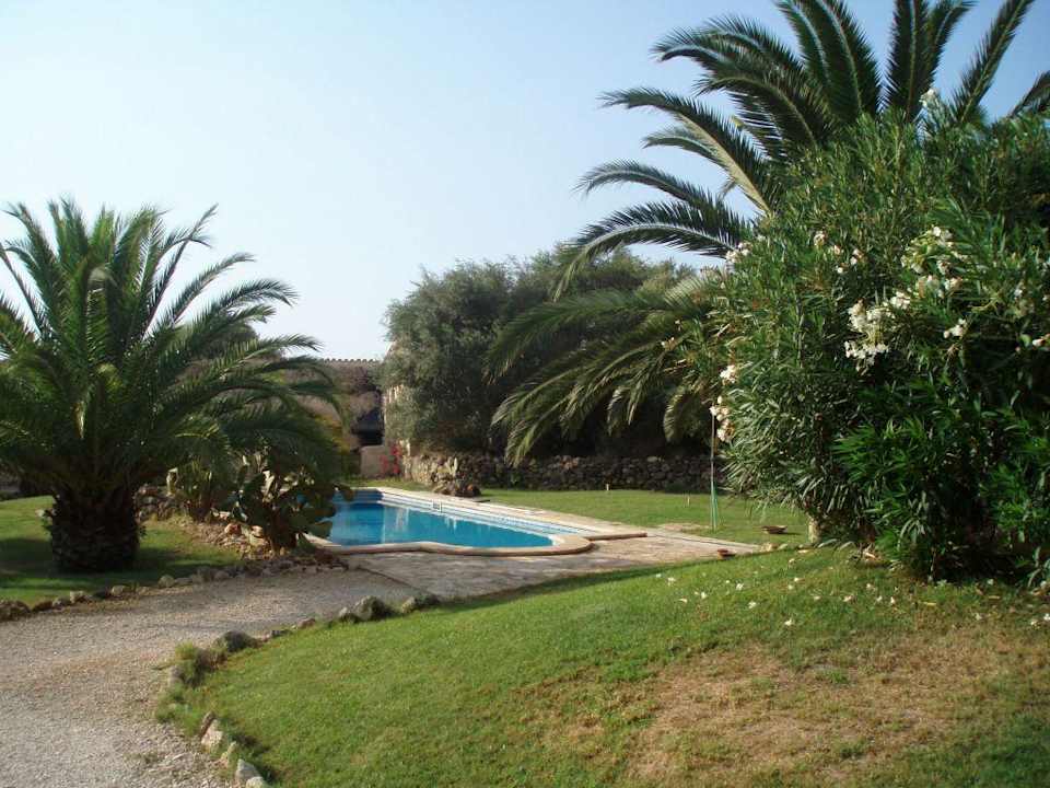 Blick zum Pool Finca Son Morei Vell