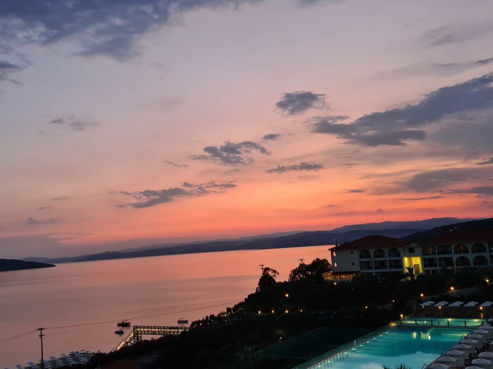 Ausblick Akrathos Beach Hotel
