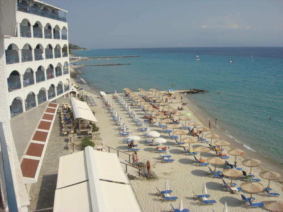 Blick vom Balkon Ammon Zeus Luxury Beach Hotel