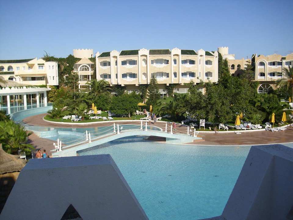 Blick über Pool Mahdia Beach & Aquapark