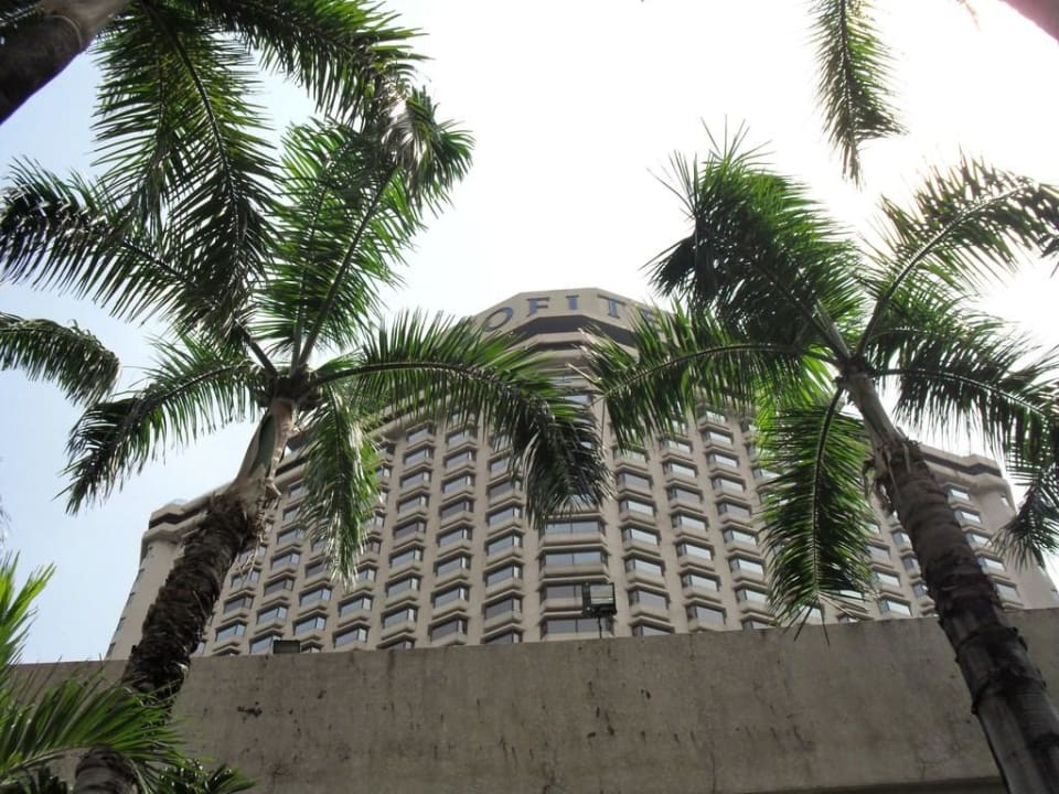 Blick  vom Garten auf das Hotel Centara Grand at Central Plaza Ladprao Bangkok