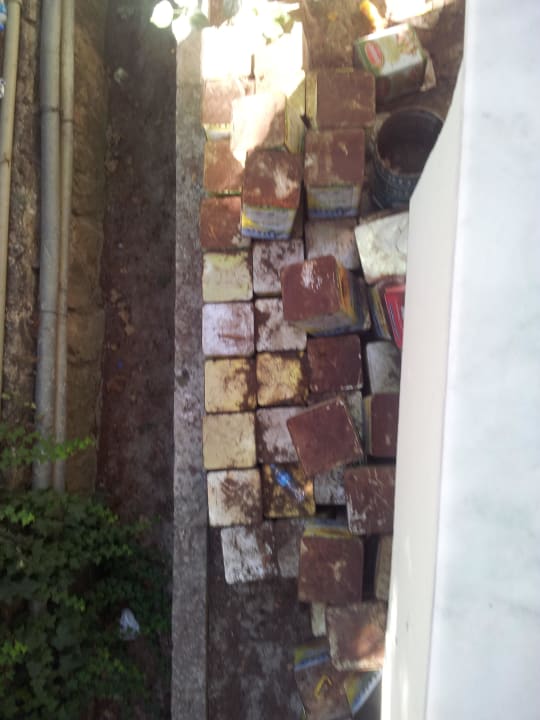 Blick von unserem rückwärtigen Balkon Hotel Sirma