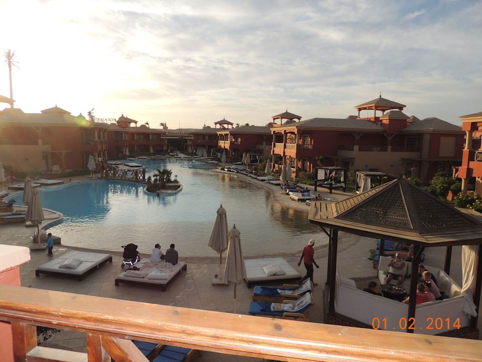 Der Blick vom Balkon Pickalbatros Alf Leila Wa Leila Resort - Neverland Hurghada