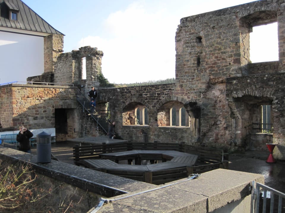 Der Burghof Burg-Jugendherberge Altleiningen