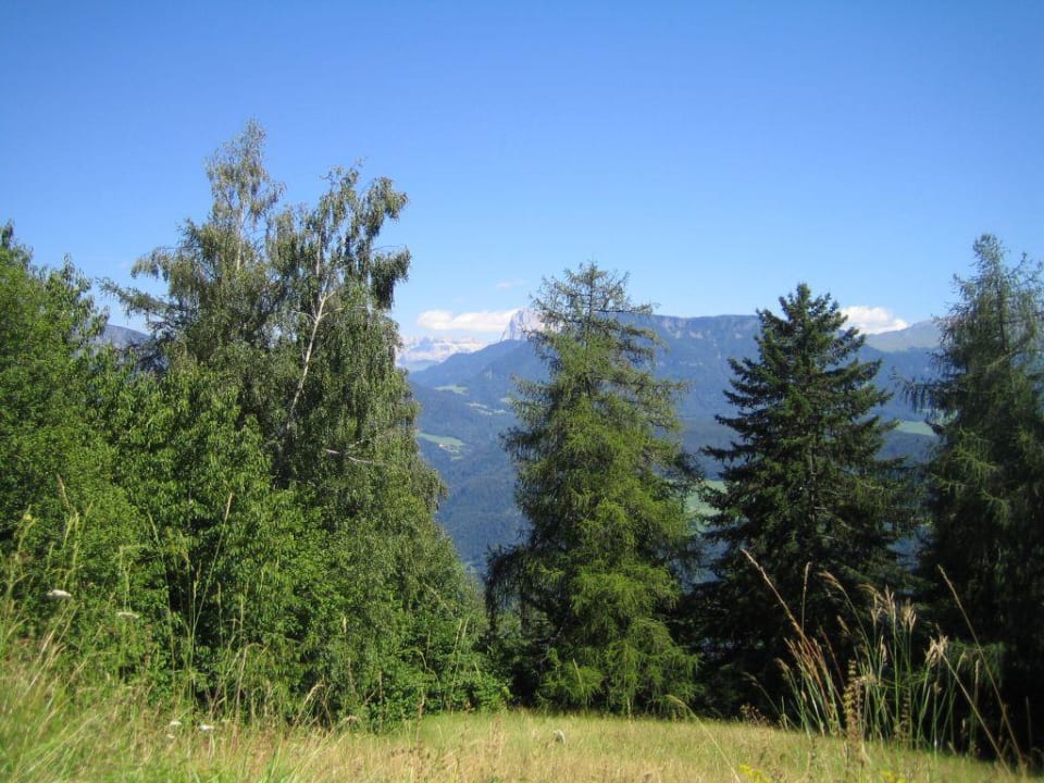Blick von der Hotelterrasse Pension Briol