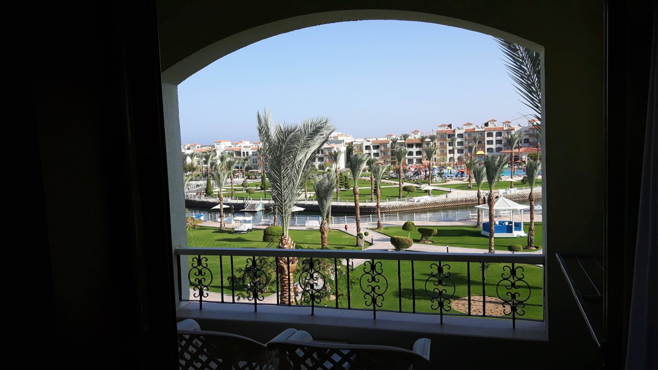 Blick vom Balkon Block 6, 3 Etage Pickalbatros Dana Beach Resort - Hurghada