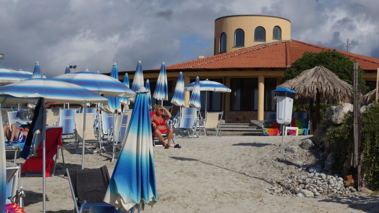 Restaurant vom Strand Villaggio Torre Ruffa Robinson