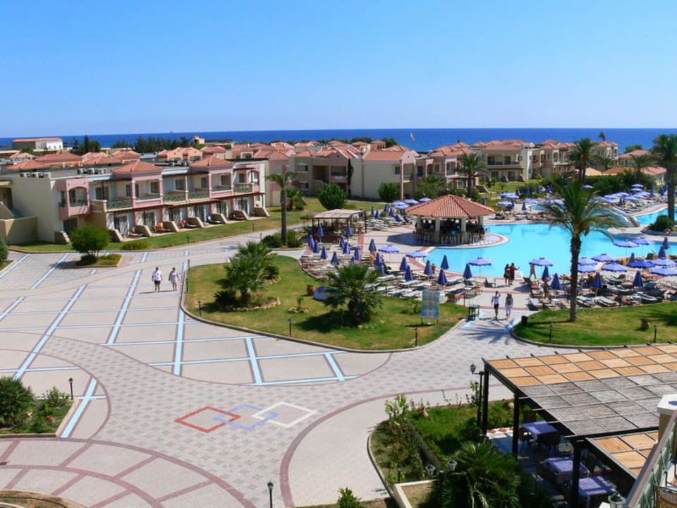 Blick vom Balkon im Haupthaus Lindos Princess Beach Resort & Spa