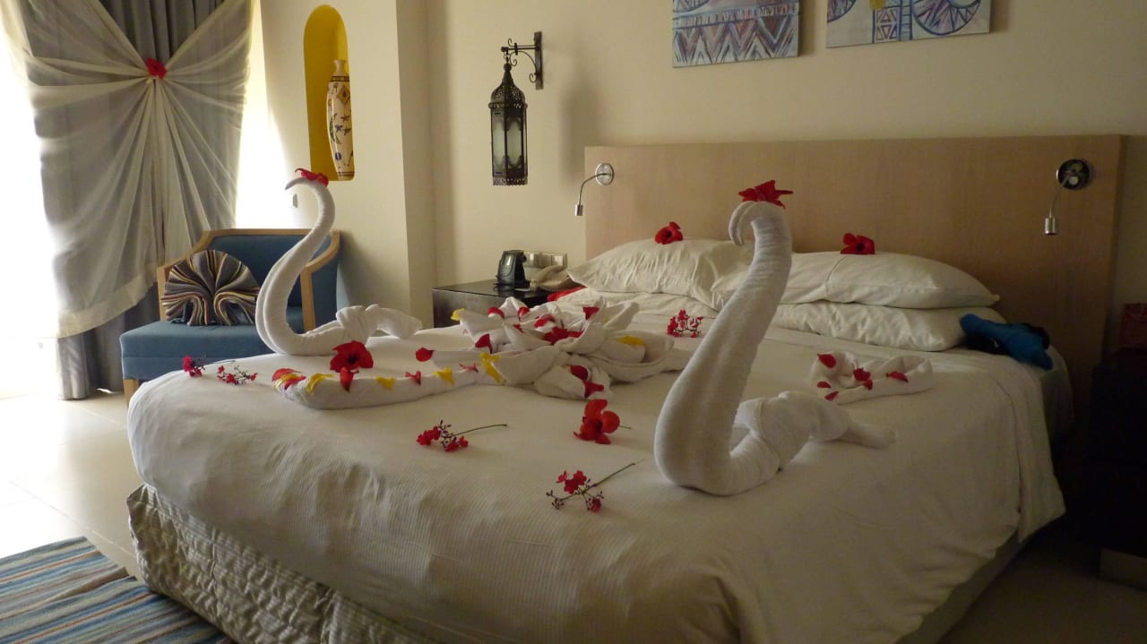 Dekoration am Abschiedstag Hilton Marsa Alam Nubian Resort