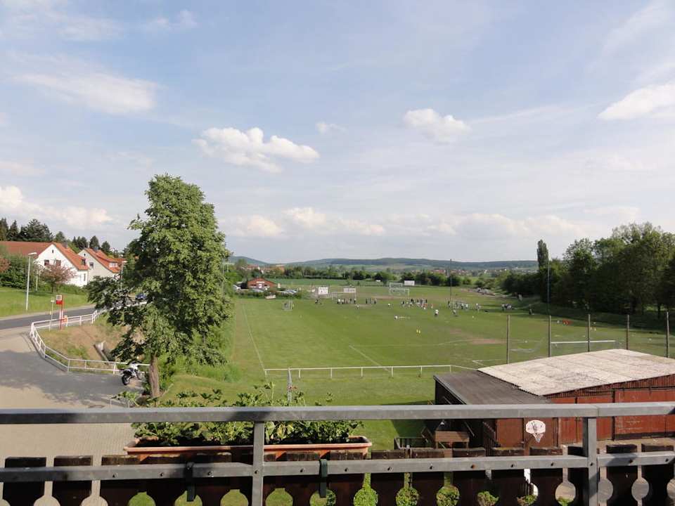 Ausblick vom Balkon Landgasthof-Hotel Zur scharfen Ecke
