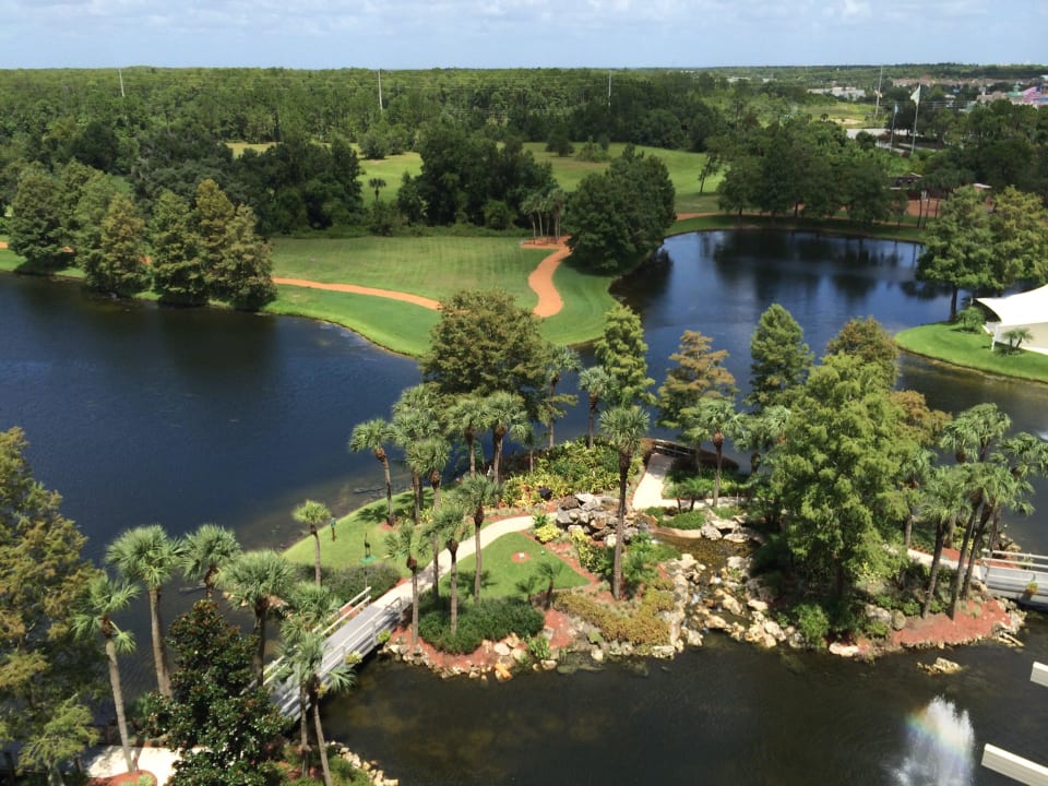 Blick vom Zimmer geradeaus Hotel Hyatt Regency Grand Cypress