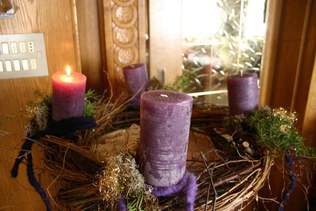 Unser Adventskranz - la nostra corona dell'Avvento Panoramapension Etschblick