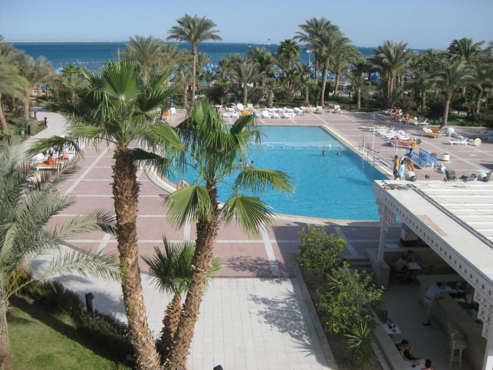 Blick vom Zimmer The Grand Hotel Hurghada