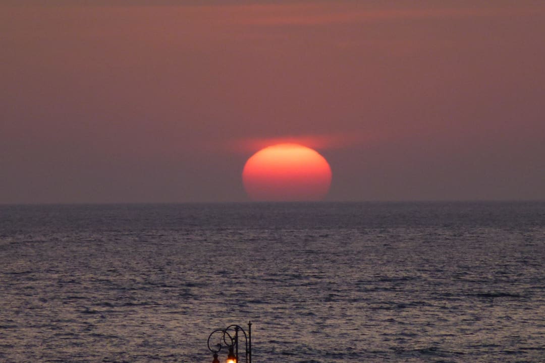 Sonnenaufgang vom Balkon Zimmer 305 Sporting Baia