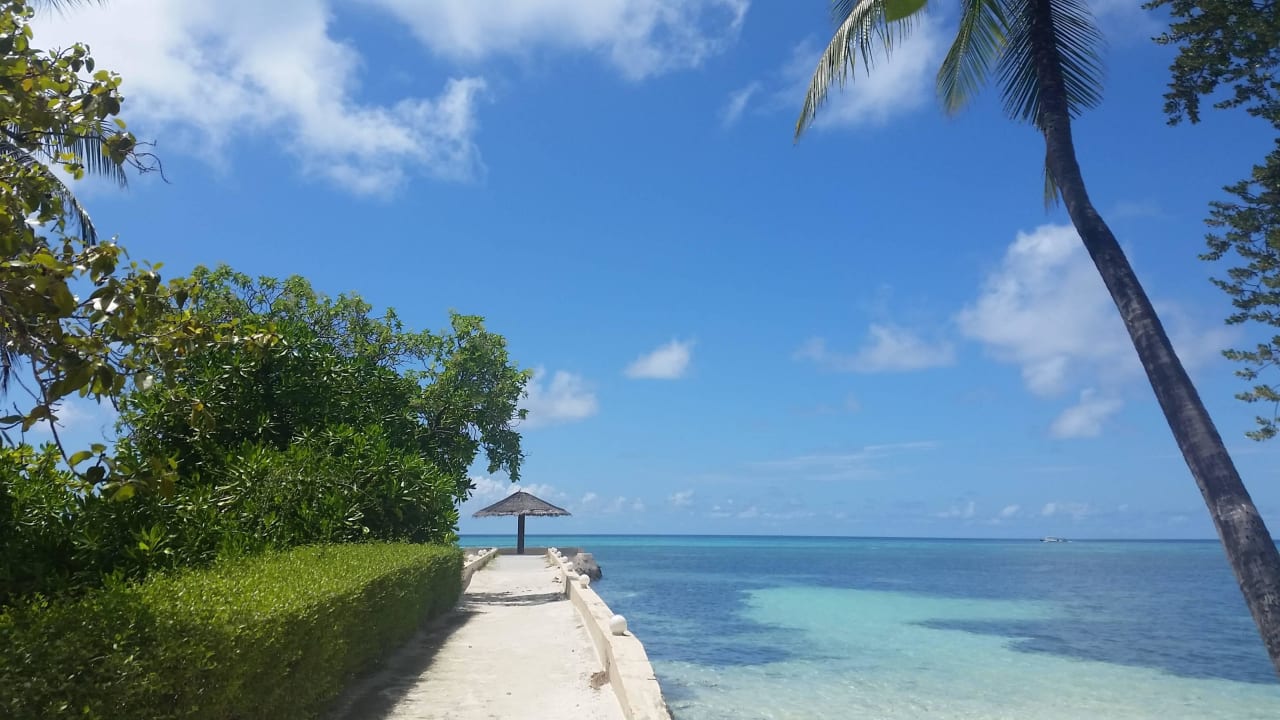 Meerblick bei den Beachvillen  Adaaran Select Hudhuran Fushi - Premium All Inclusive