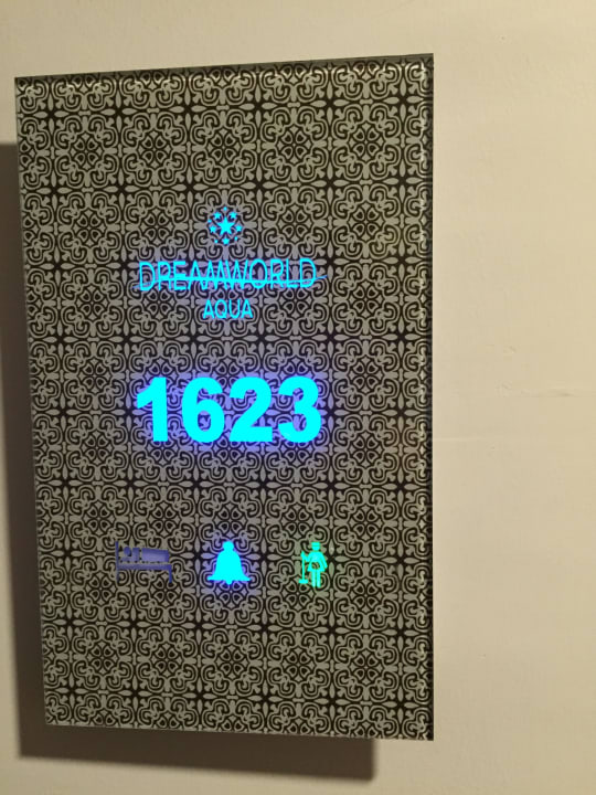 Unser Zimmer in der 6. Etage (DZ) mit Poolblick Dream World Aqua Hotel