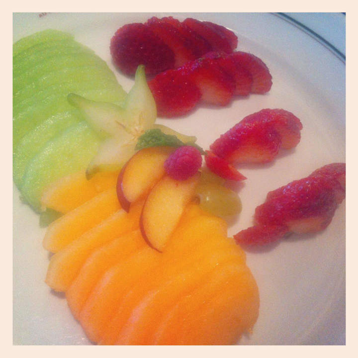 Filetierte Früchte zum Frühstück Hotel InterContinental Presidente Santa Fe