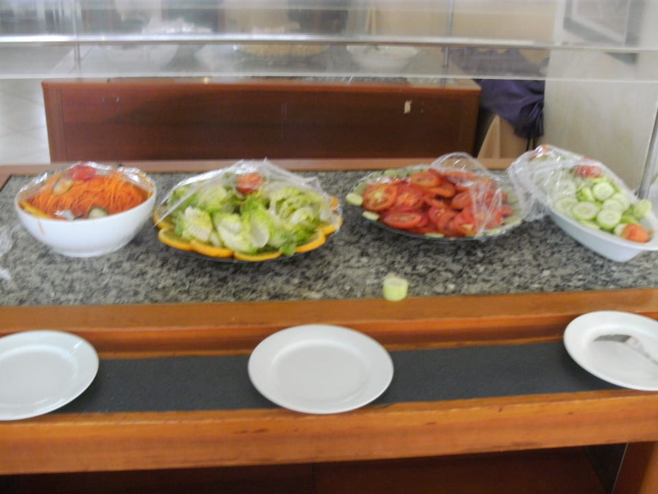 Salatbuffet samt Folie zum "Selberentfernen" Hotel Ryad Mogador Gueliz
