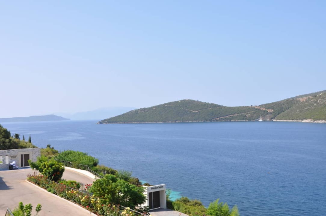 Blick vom Zimmer Richtung Meer San Nicolas Resort Hotel