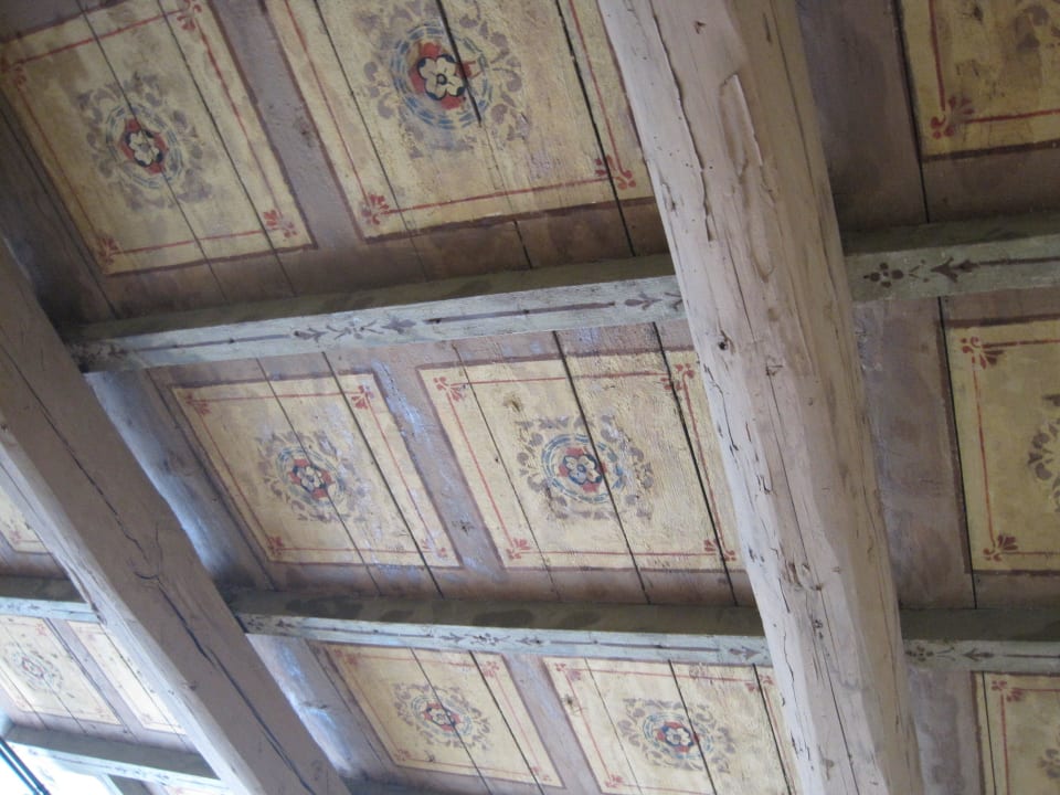 Particolare soffitto a casettoni delle camere B&B Alle Giostre