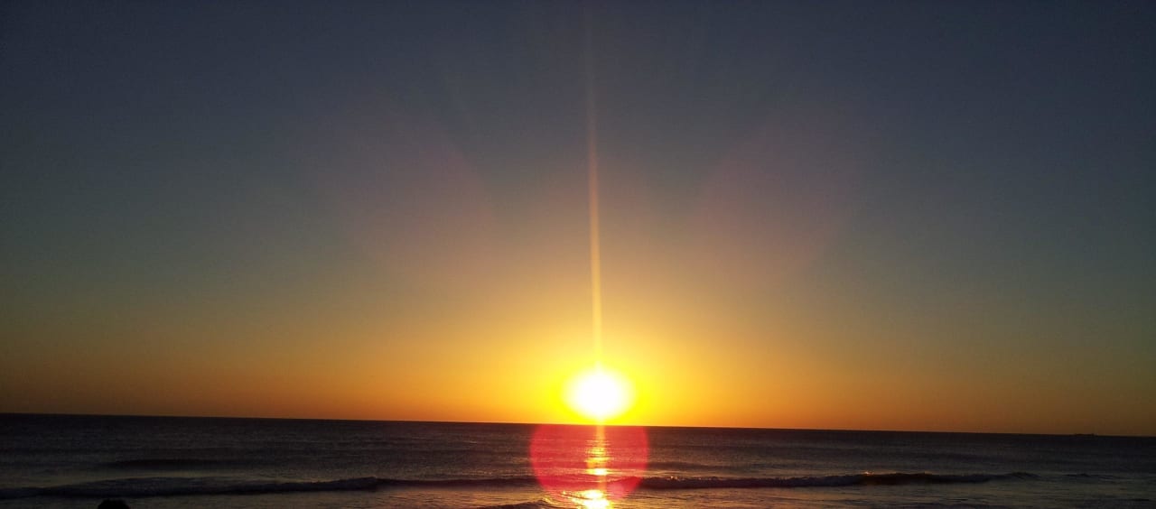 Sonnenuntergang am Strand Hotel Riu Chiclana