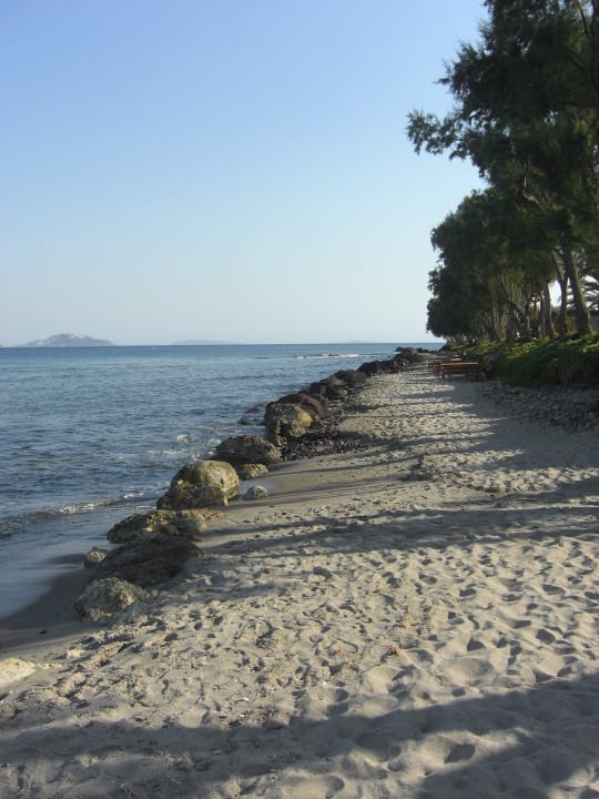 Der Strand am frühen Abend Atlantica Beach Resort Kos