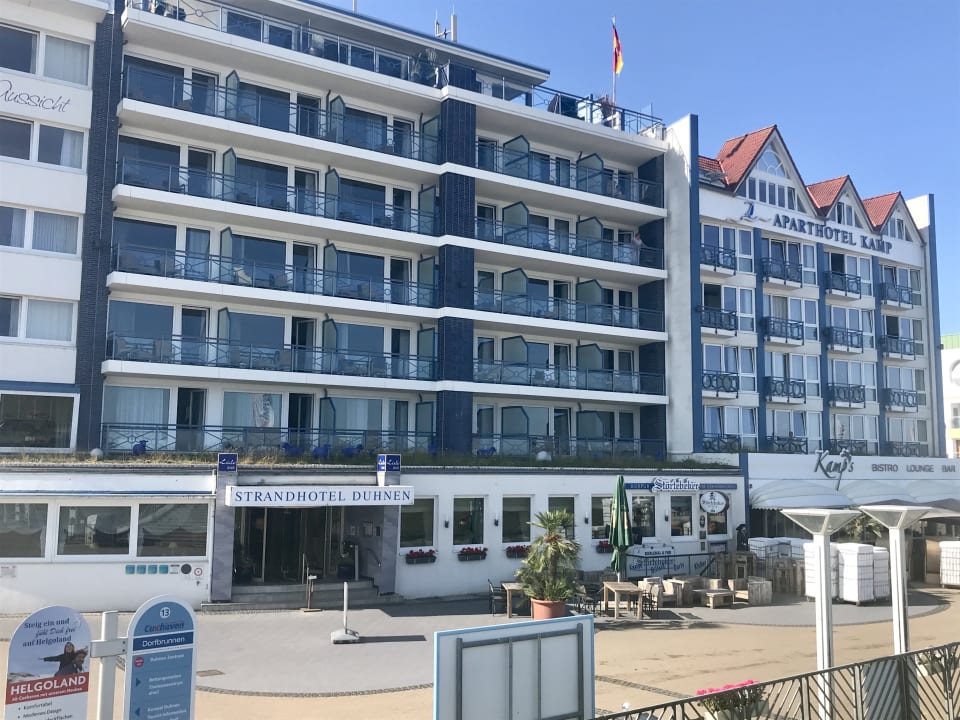 Außenansicht Strandhotel Duhnen / Aparthotel Kamp