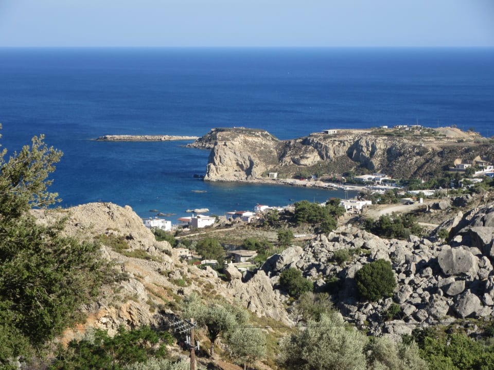 Blick auf Stegna Beach George Apartments Stegna