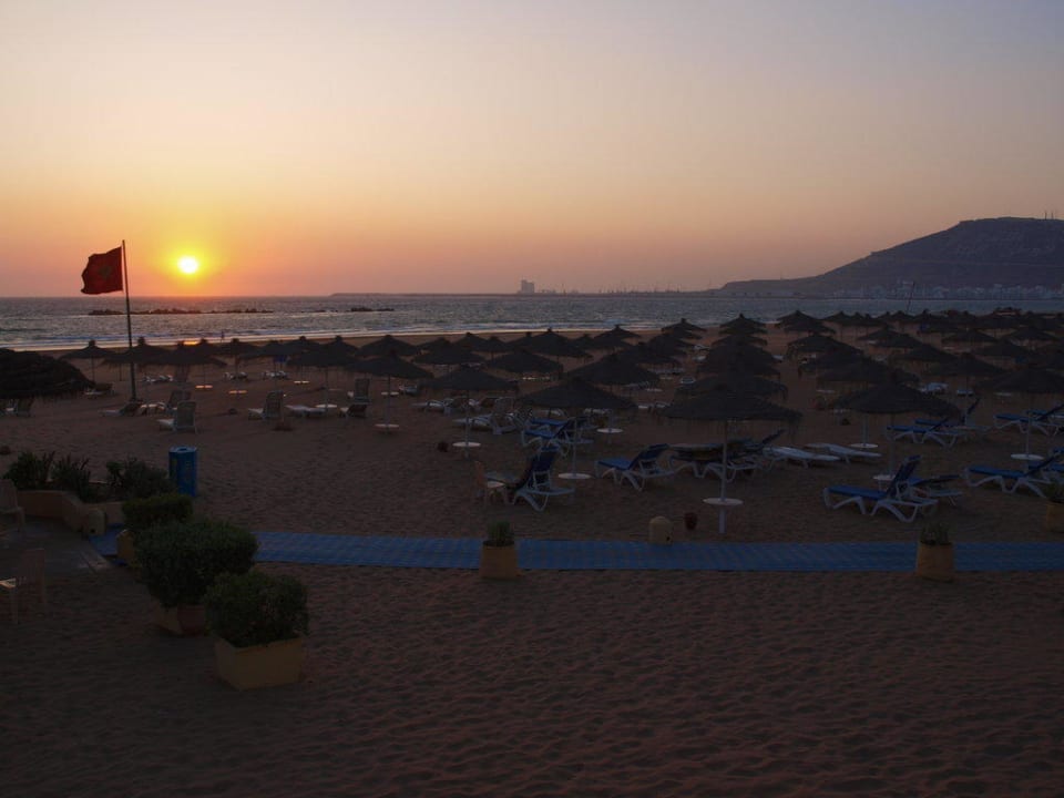 Sonnenuntergang am Strand Caribbean Village Agador  (Agador Tamlelt)