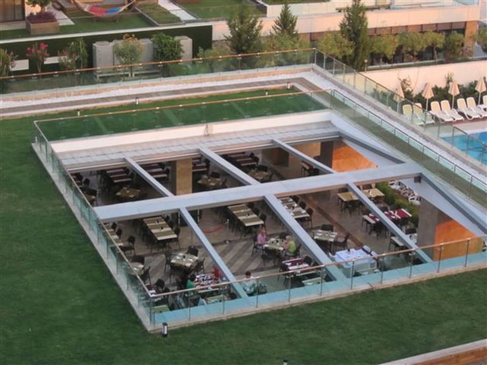 Blick auf die Luke des Restaurants Sentido Trendy Verbena Beach