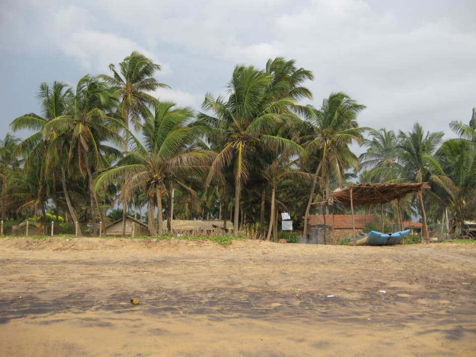 Strand mit Blick auf Einheimische Hüttchen Club Palm Bay