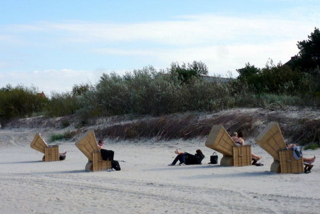Doch, auch hier gibt es Strandkörbe  Hotel Chimera Centrum Spa