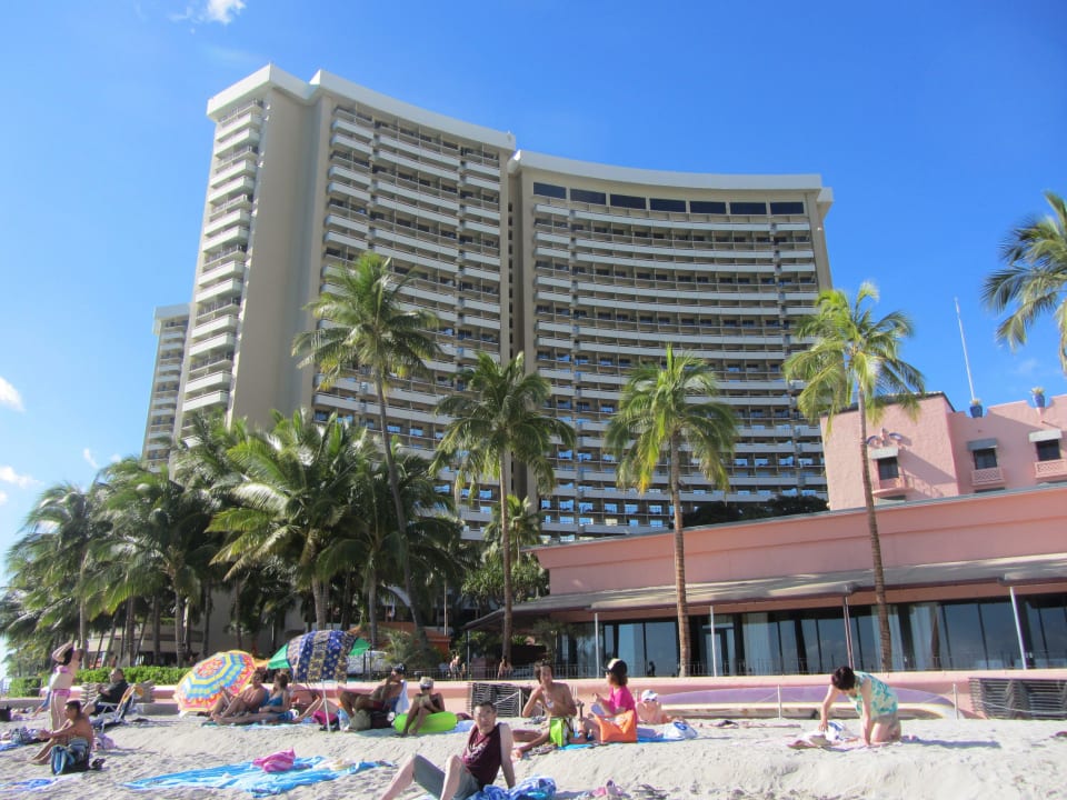 Blick vom Strand Hotel Sheraton Waikiki