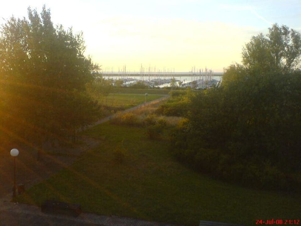 Blick zum Yachthafen vom Balkon aus Apartment Marina Wendtorf Palstek 10 B