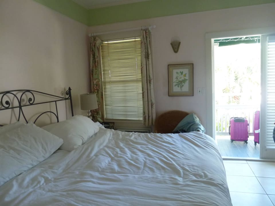 Blick zu Veranda 1 Stock Hotel Heron House Court