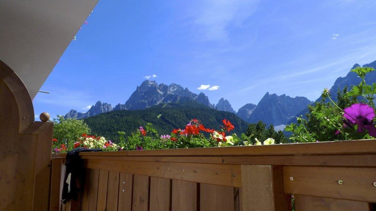 Der Blick vom Balkon... Hotel Alpenblick